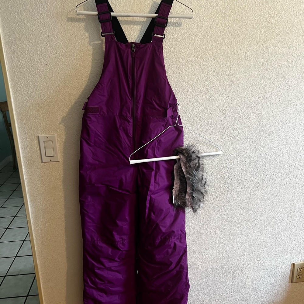 Columbia Purple Insulated Jumpsuit for Winter Activities